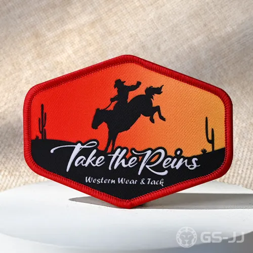Custom Western Spirit: Ride the Wind Printed Patch Custom Western Spirit: Ride the Wind Printed Patch