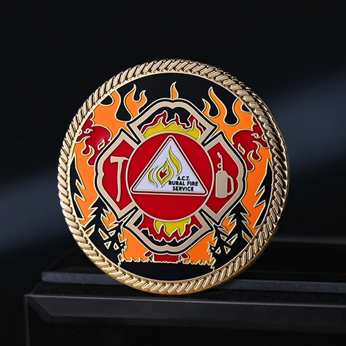 Gungahlin Volunteer Rural Fire Brigade Custom Challenge Coins