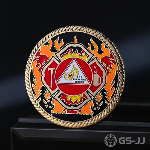 Gungahlin Volunteer Rural Fire Brigade Custom Challenge Coins Gungahlin Volunteer Rural Fire Brigade Custom Challenge Coins