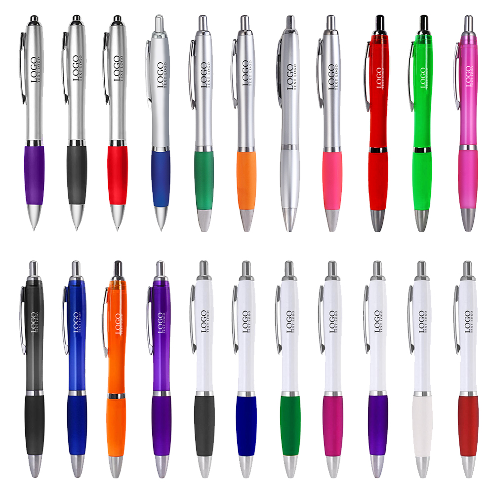 Silver Retractable Basset II Pen all colors