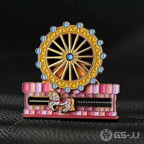 Sweet Ferris Wheel and Carousel Custom Pins Sweet Ferris Wheel and Carousel Custom Pins