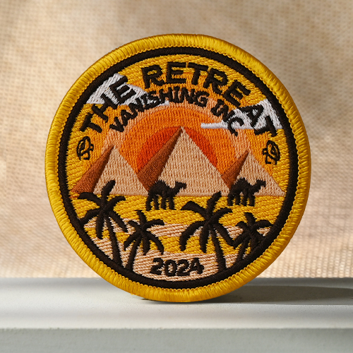 Custom Desert Retreat Embroidered Patches