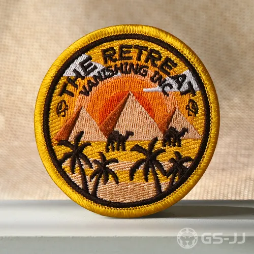 Custom Desert Retreat Embroidered Patches Custom Desert Retreat Embroidered Patches