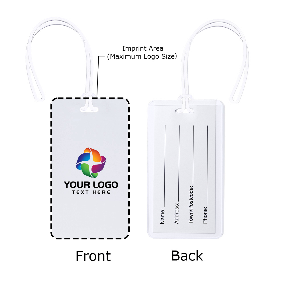 Plastic Card Insert Luggage Tags