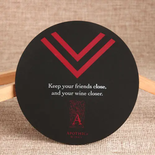 12. Friends Close Make Wine Closer PVC Coaster 12. Friends Close Make Wine Closer PVC Coaster