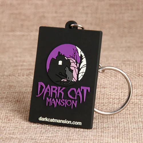 6. Dark Cat Mansion PVC Keychain 6. Dark Cat Mansion PVC Keychain