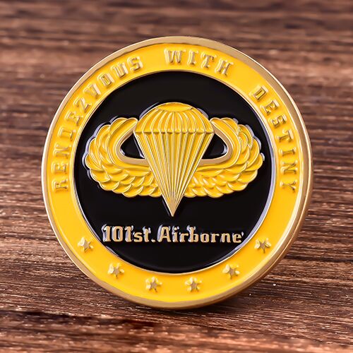 26. Airborne Custom Challenge Coin