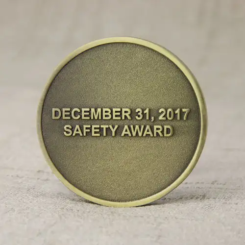 4. Safety Custom Challenge Coins No Minimum