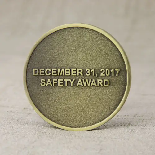 4. Safety Custom Challenge Coins No Minimum