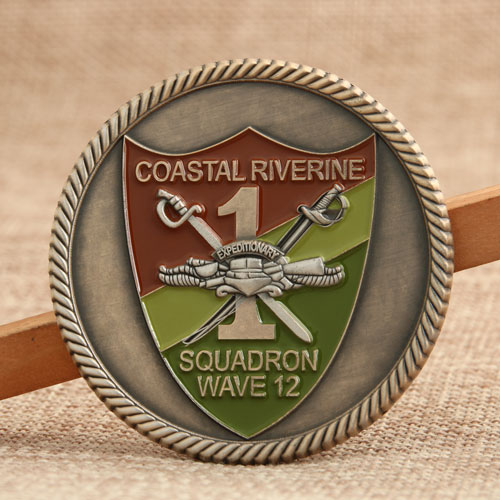 21. Custom Navy Coin