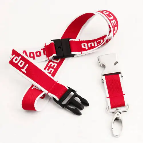 11. Red TopAS3Club Woven Lanyards 11. Red TopAS3Club Woven Lanyards
