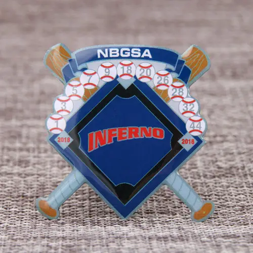 4. Custom Inferno Baseball Pins 4. Custom Inferno Baseball Pins