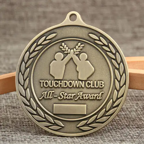 17. Touchdown Club Custom Medals