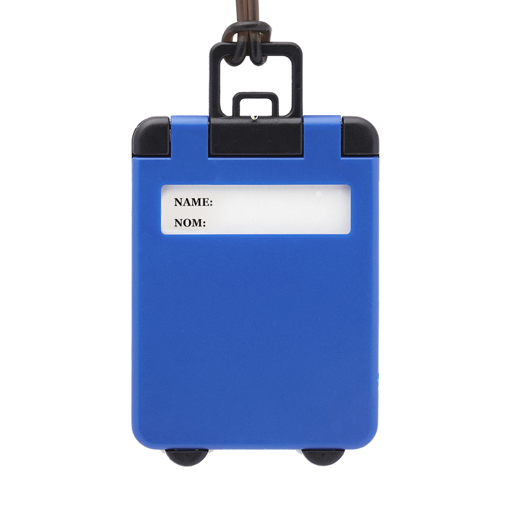 Mini Travel Tote Luggage Tag Blue