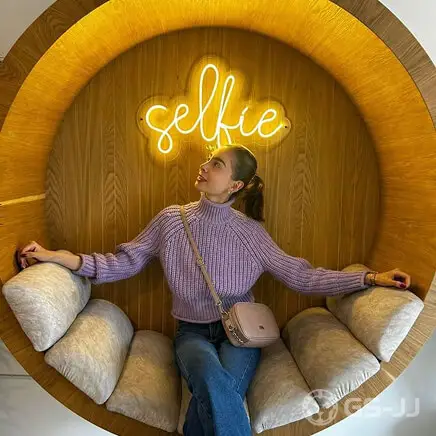 Warm Hued Selfie Spot Custom Neon Light Warm Hued Selfie Spot Custom Neon Light