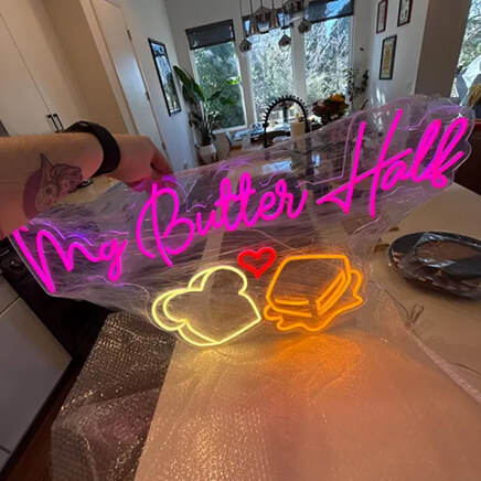My Butter Half LED Neon Signs