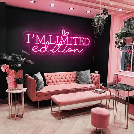 Pink Glamour Neon Signs For Room