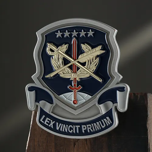 Lex Vincit Primum Challenge Coin