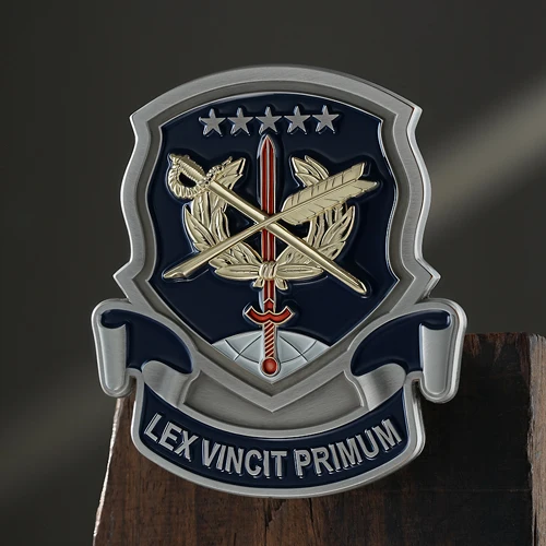 Lex Vincit Primum Challenge Coin