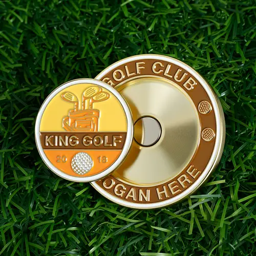 Custom Retro Cart Commemoration Golf Ball Marker