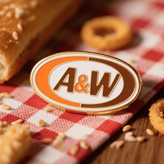 A&W lapel pins
