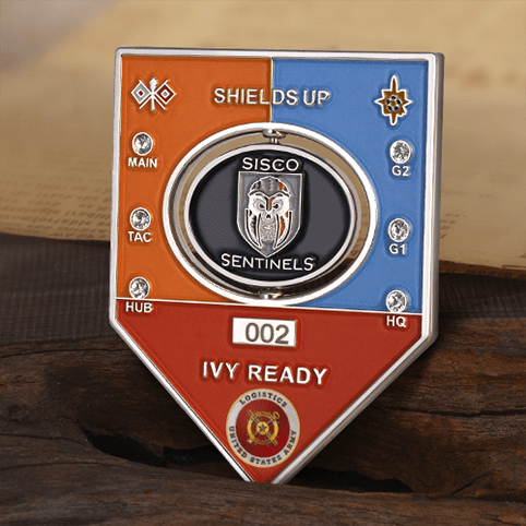 IVY Ready Spinning Challenge Coin