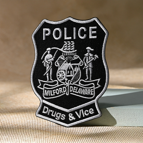 Milford Delaware Drugs & Vice Police Patches