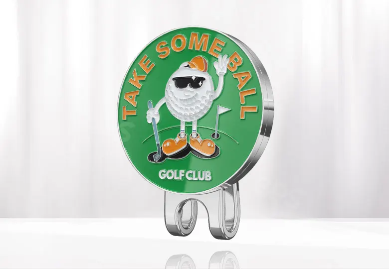 Custom Ball Marker Hat Clip Custom Ball Marker Hat Clip