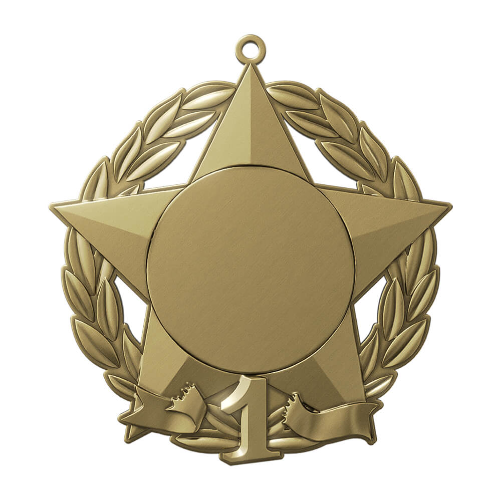 2025 State Swimming Medals antique gold