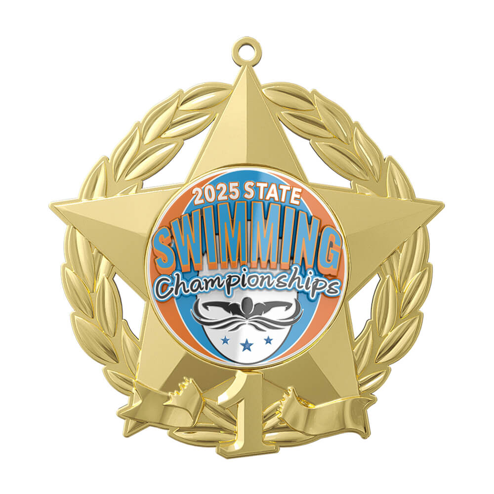 2025 State Swimming Medals front