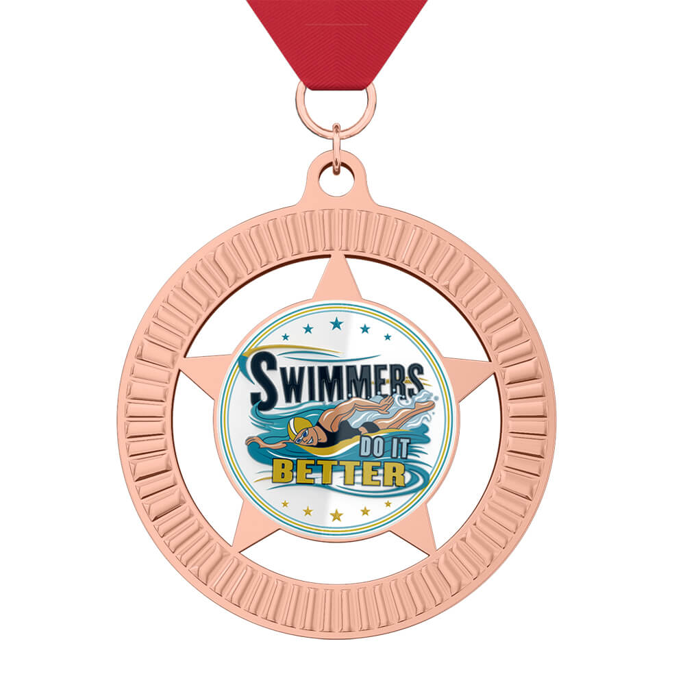 Swimmers Do It Better Medal with ribbon