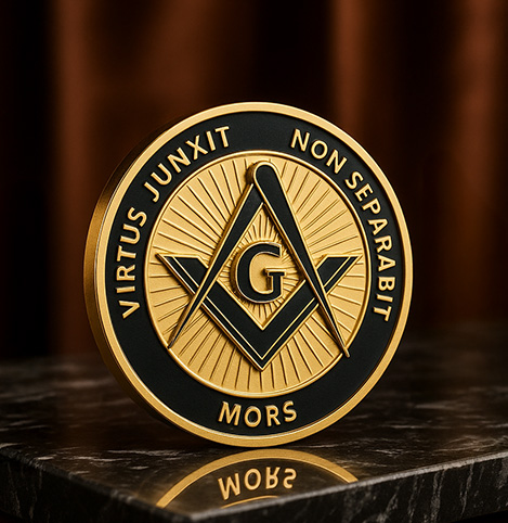 Virtus Junxit Masonic Coins