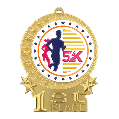 1st Place 5K Race Medal