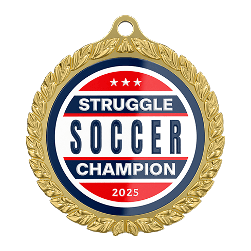 2025 Struggle Soccer Champion Medal