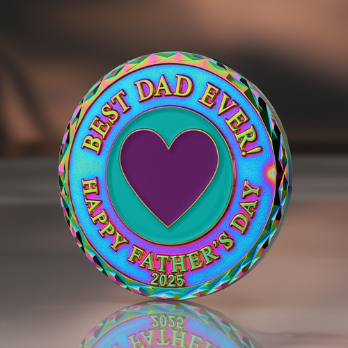 2025 "Dad Best Happy Ever" Commemorative Coin