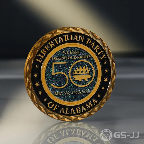 Libertarian Party of Alabama 50th Anniversary Commemorative Coin Libertarian Party of Alabama 50th Anniversary Commemorative Coin