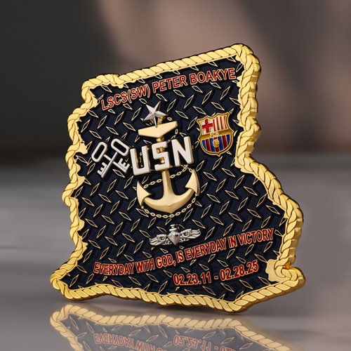 Supply Officer Peter Boakye SEA MUSTANG Commemorative Coin