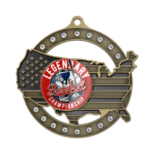 Custom Medals with Rhinestones