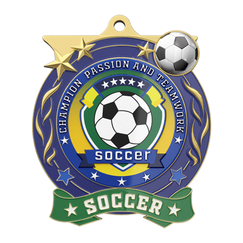 Soccer Medal of Honor Representing Teamwork and Passion