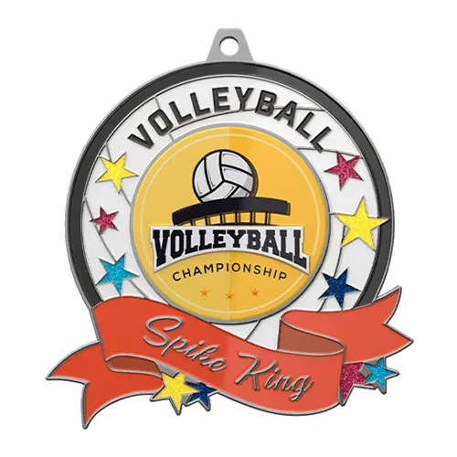 Volleyball Championship Spike King Medal