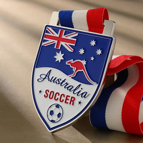 Custom Australian Soccer Medal Custom Australian Soccer Medal