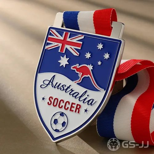 Custom Australian Soccer Medal Custom Australian Soccer Medal
