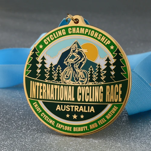 Custom International Cycling Race Medal Custom International Cycling Race Medal