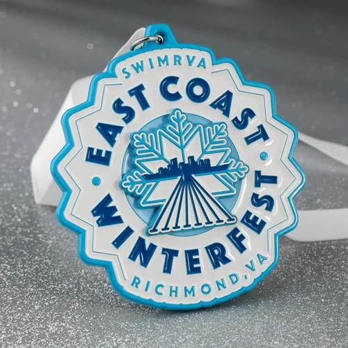 Custom Winter Swimming Medal Custom Winter Swimming Medal