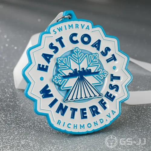 Custom Winter Swimming Medal Custom Winter Swimming Medal
