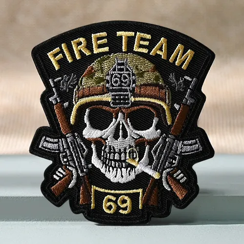Fire Team Custom Embroidered Military Patches Fire Team Custom Embroidered Military Patches