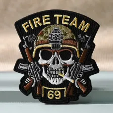 Fire Team Custom Embroidered Military Patches