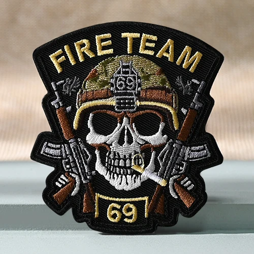 Fire Team Custom Embroidered Military Patches