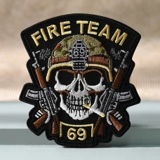 Fire Team Custom Embroidered Military Patches