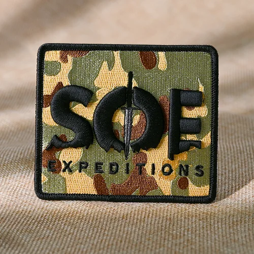 SOE Expeditions Custom 3D Embroidered Military Patch SOE Expeditions Custom 3D Embroidered Military Patch